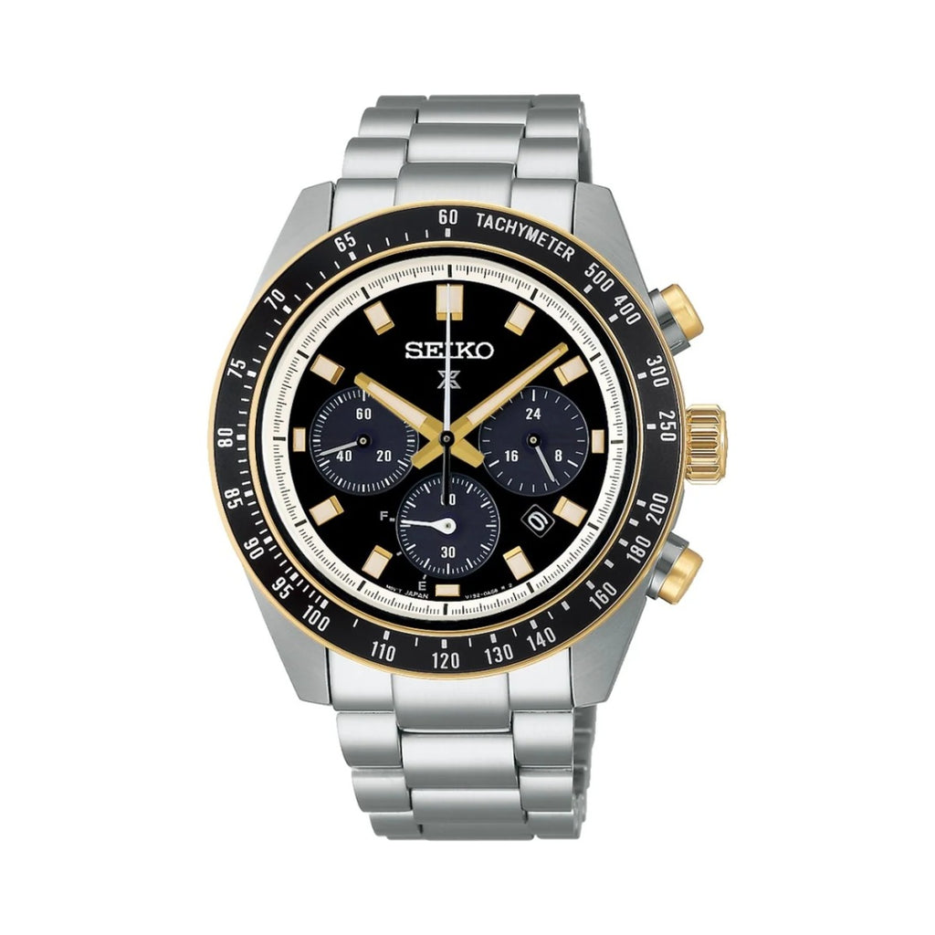 Seiko Prospex Speedtimer SSC941P1 black and gold dial