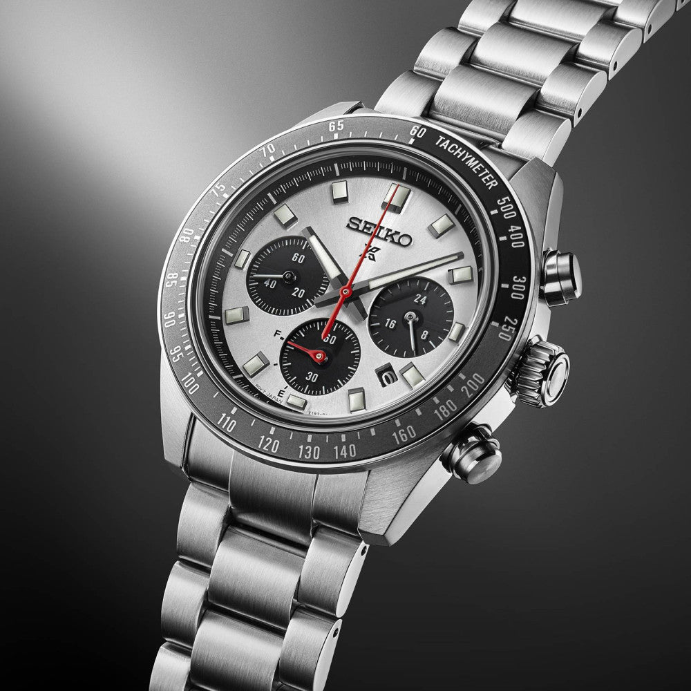Seiko Prospex Speedtimer SSC911P1 side view