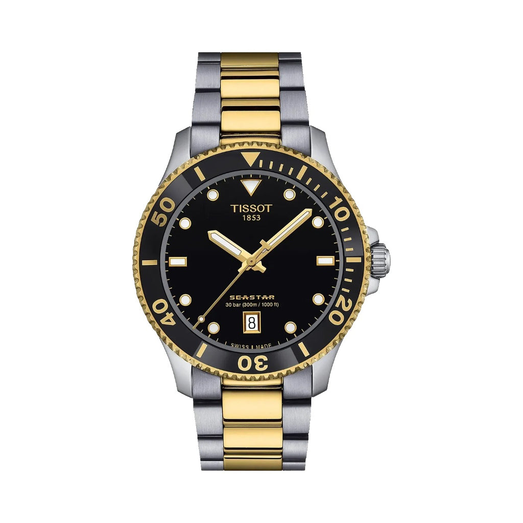 Tissot Seastar 1000 T120.410.22.051.00 two-tone gold
